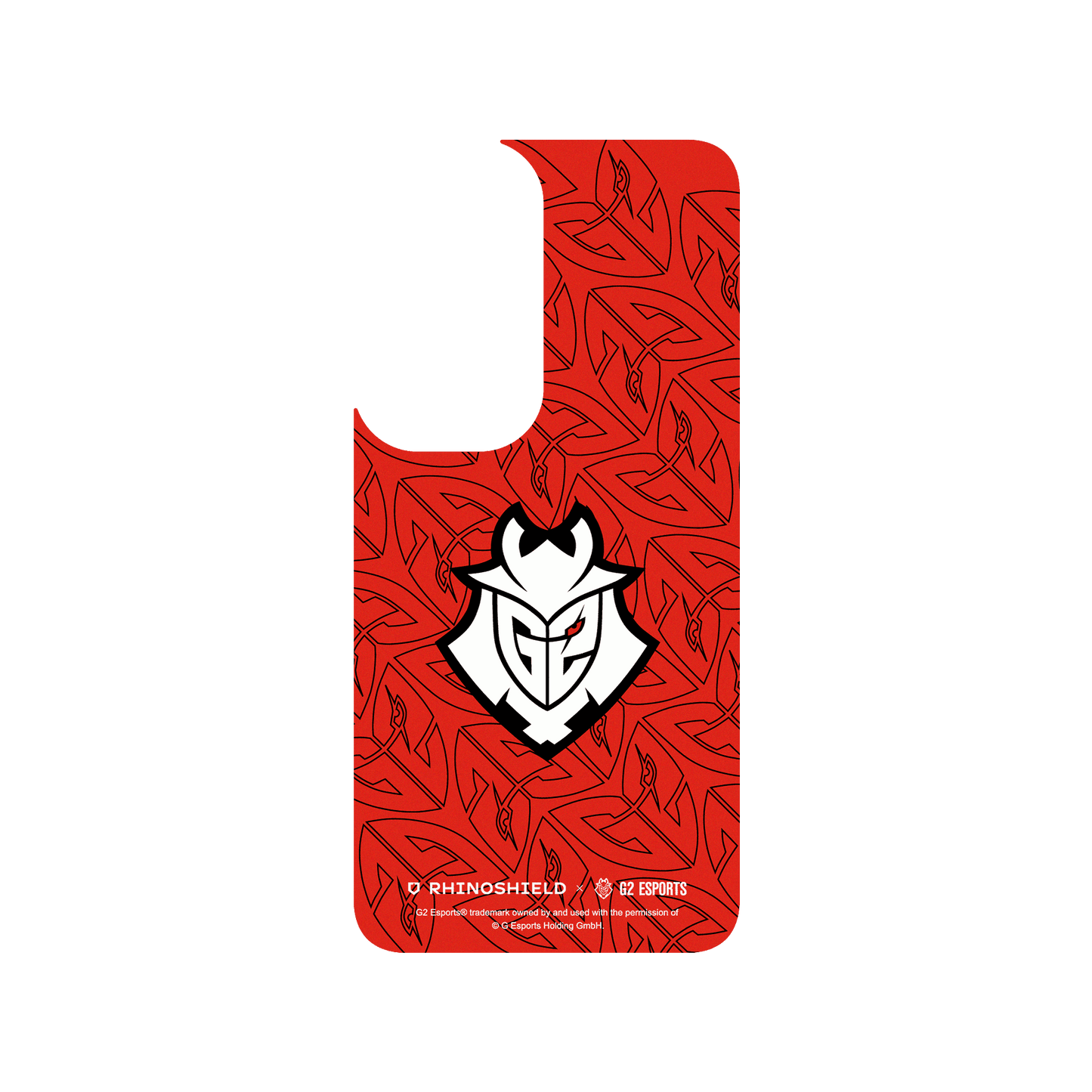 RHINOSHIELD X G2 Esports SolidSuit Samsung Galaxy S24 Case - G2 - Red Pattern