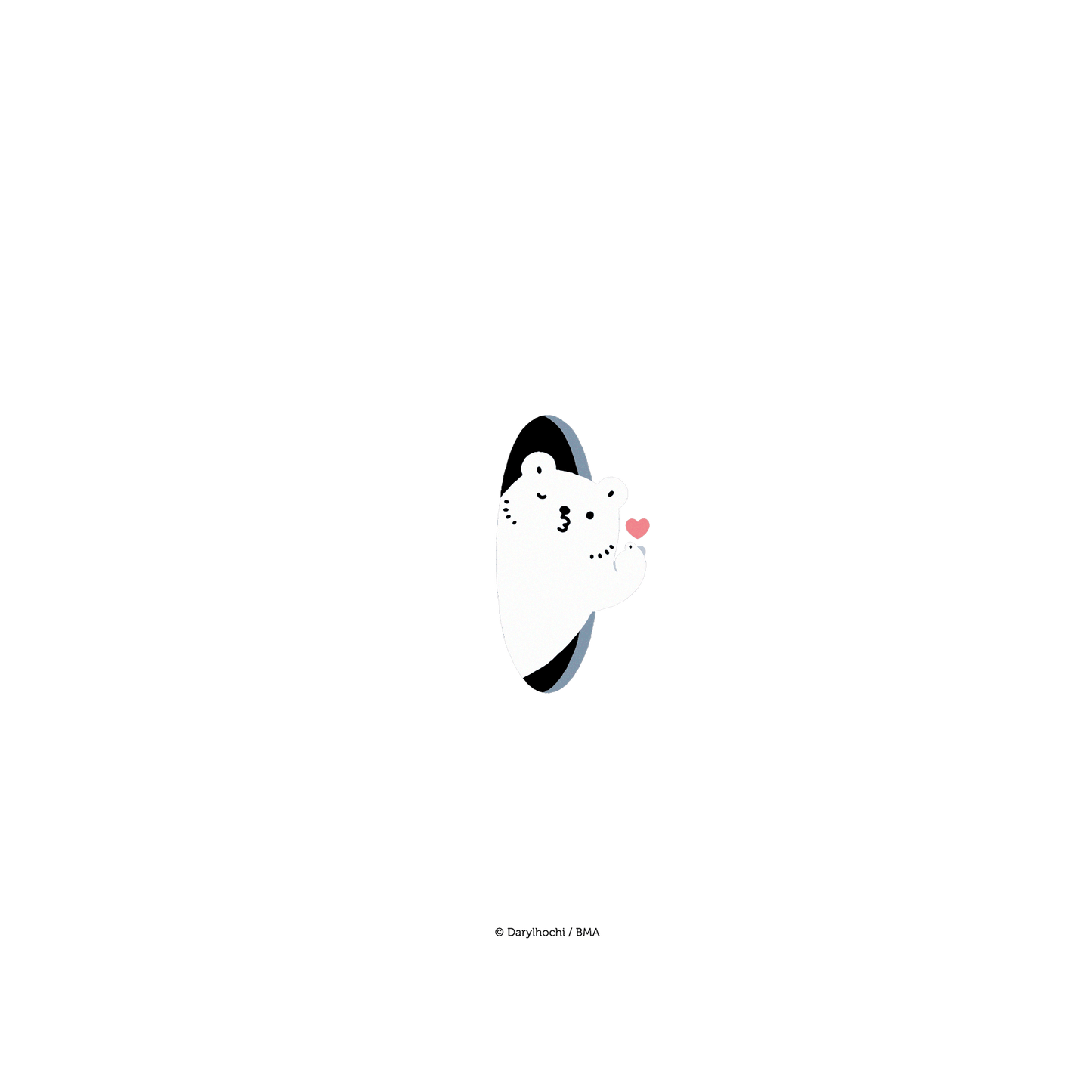 (R)iPhone 15 犀牛盾Mod NX聯名設計款邊框背蓋兩用手機殼 白白日記 Darylhochi - 啾咪 (背板)