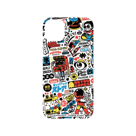RHINOSHIELD X Paiheme Studio Mod NX iPhone 11 Case - Retro Games Color Backplate