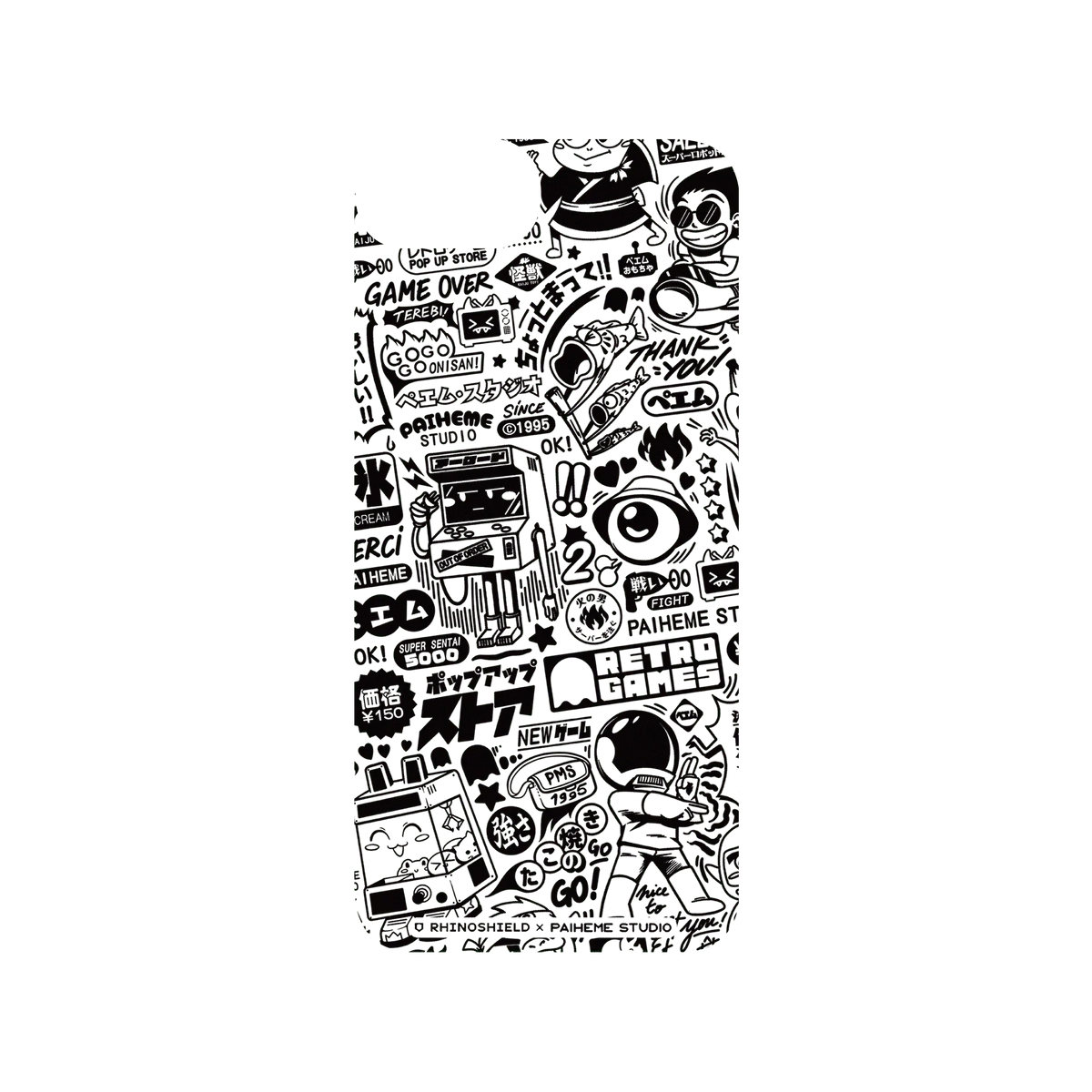 RHINOSHIELD X Paiheme Studio SolidSuit iPhone 8 Case - Retro Games