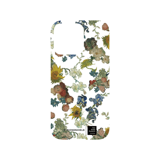 RHINOSHIELD X Van Gogh Museum  Mod NX iPhone 13 Pro Case - Vincent's Flowers - 50th Anniversary Transparent Backplate