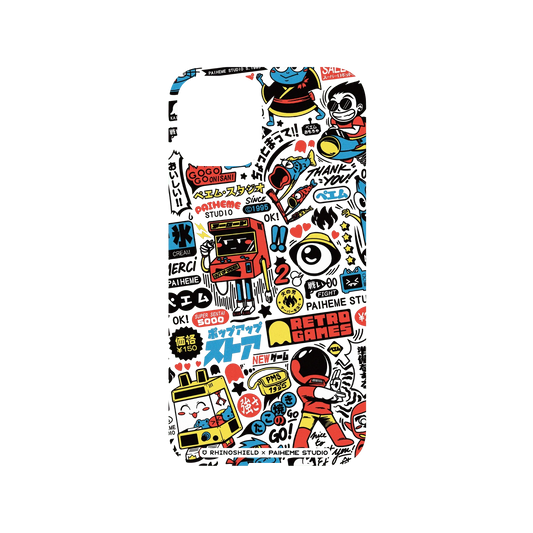 RHINOSHIELD X Paiheme Studio Mod NX iPhone 11 Pro Case - Retro Games Color Backplate