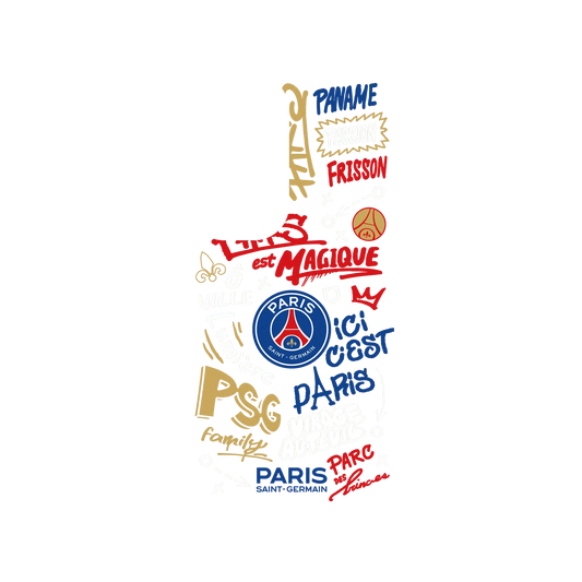 RHINOSHIELD X PSG SolidSuit Samsung Galaxy S24 Case - Paris Saint-Germain - Graffiti