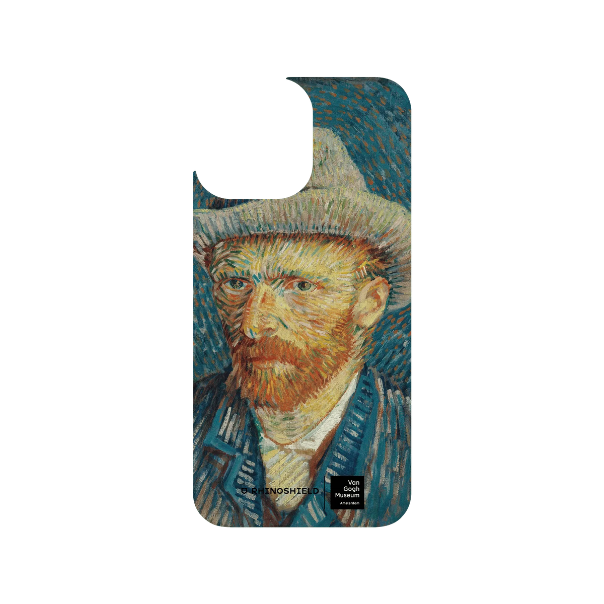 RHINOSHIELD X Van Gogh Museum  Clear iPhone 13 Pro Max Case - Vincent's Self-Portrait with Grey Felt Hat