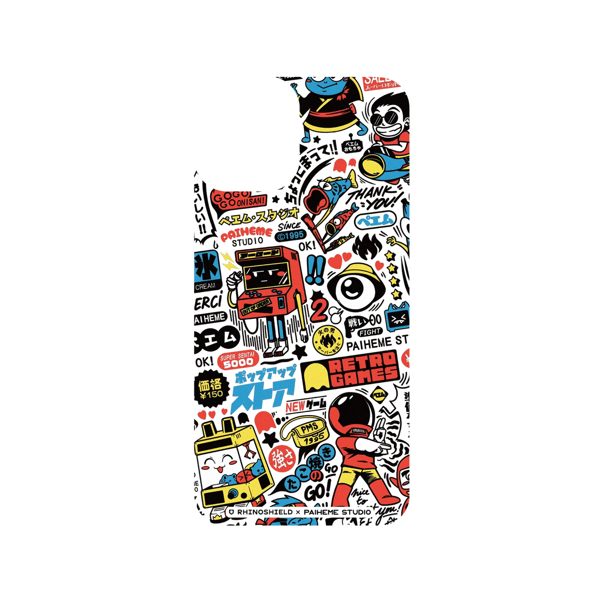 RHINOSHIELD X Paiheme Studio SolidSuit iPhone 11 Pro Case - Retro Games Color