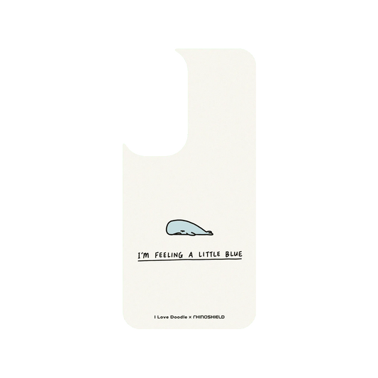 RhinoShield X I Love Doodle SolidSuit (MagSafe compatible) Samsung Galaxy S24 Case - I'm Feeling A Little Blue