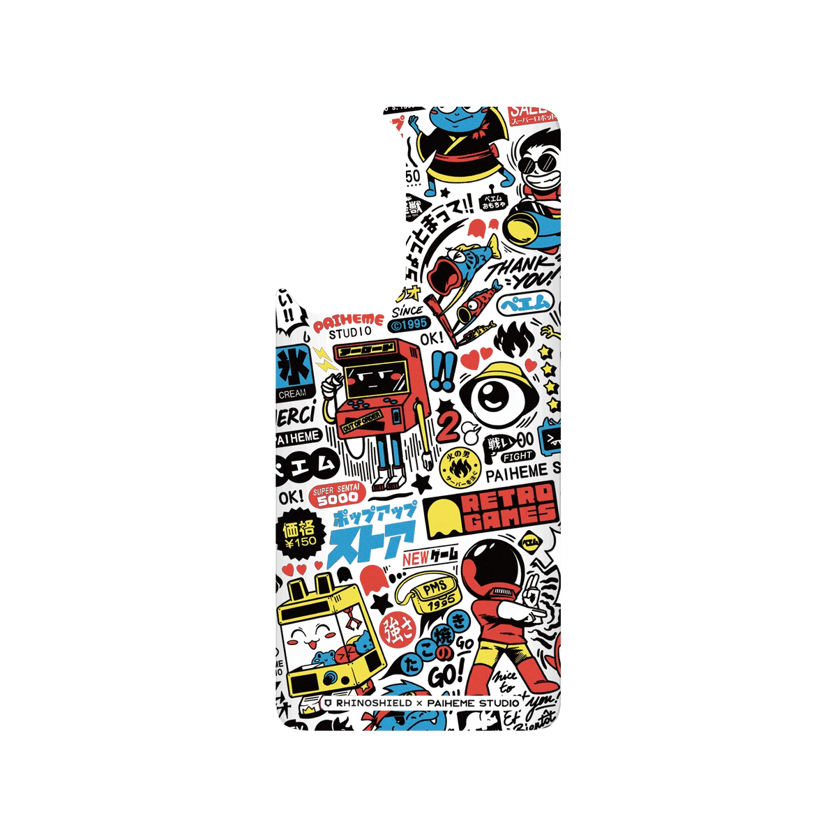 RHINOSHIELD X Paiheme Studio SolidSuit Xiaomi Mi 10T Case - Retro Games Color