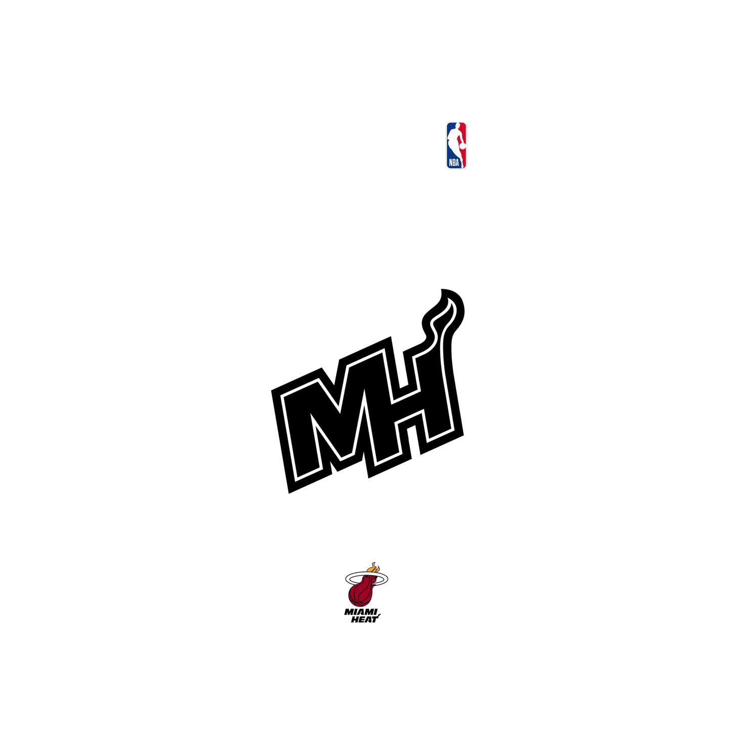 RHINOSHIELD X NBA SolidSuit Samsung Galaxy S24 Ultra Case - Miami Heat B&W - Dark