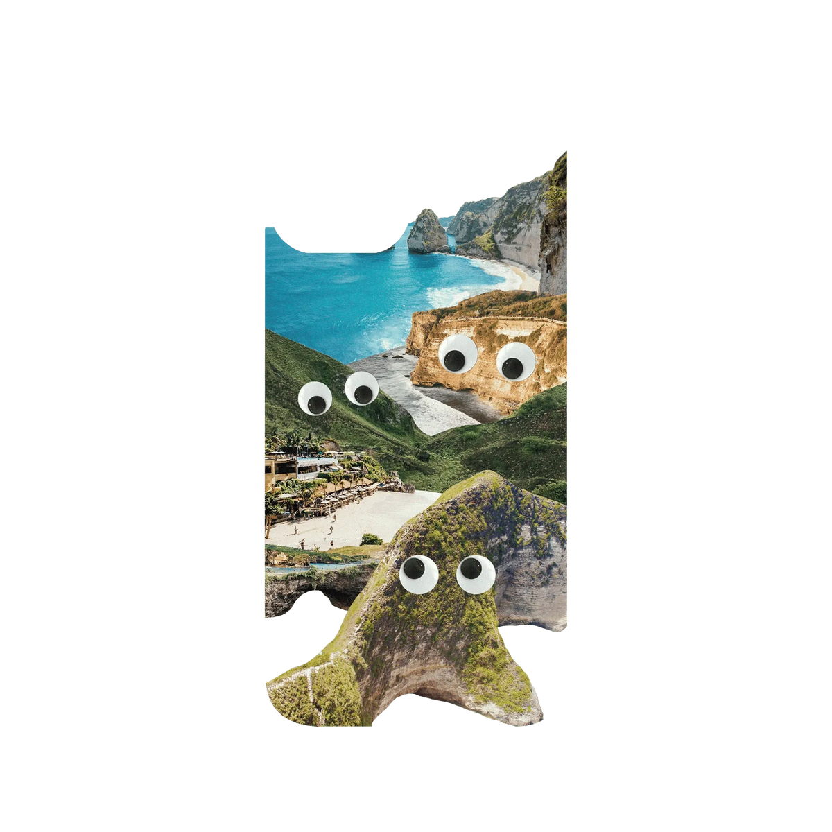 RHINOSHIELD Clear iPhone 13 Case: Original Designs - Bali Island's Eyes On You