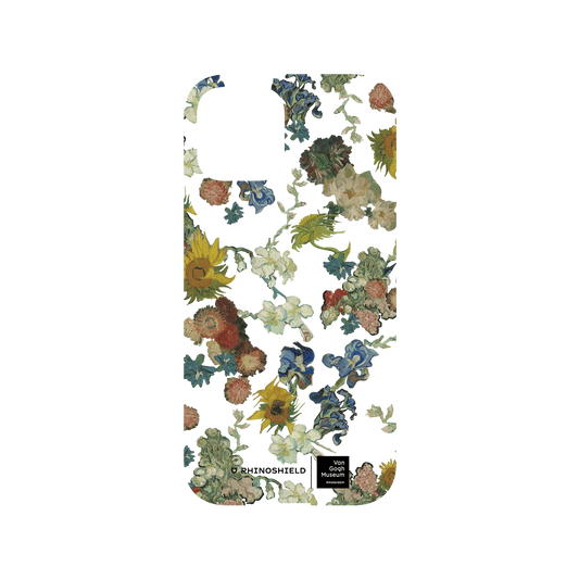RHINOSHIELD X Van Gogh Museum  Mod NX iPhone 12 Case - Vincent's Flowers - 50th Anniversary Transparent Backplate