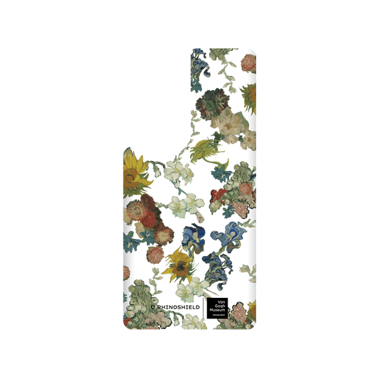 RHINOSHIELD X Van Gogh Museum  SolidSuit Samsung Galaxy S22 Ultra Case - Vincent's Flowers - 50th Anniversary Transparent