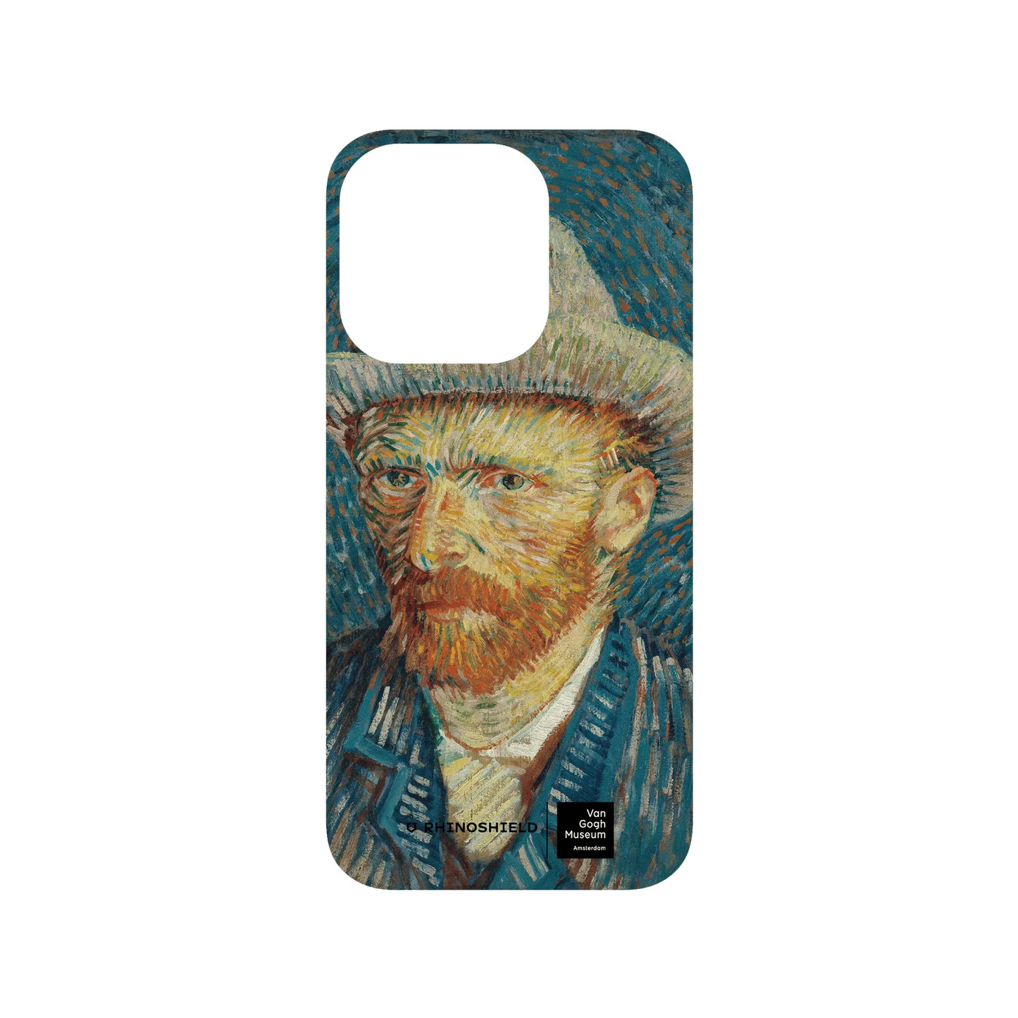 RHINOSHIELD X Van Gogh Museum  SolidSuit (MagSafe compatible) iPhone 14 Pro Case - Vincent's Self-Portrait with Grey Felt Hat
