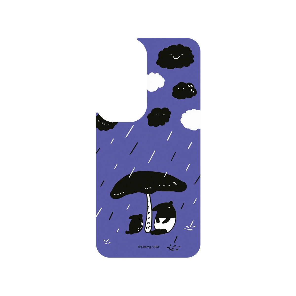 RhinoShield X LAIMO SolidSuit (MagSafe compatible) Samsung Galaxy S24 Case - It's Raining (Purple)