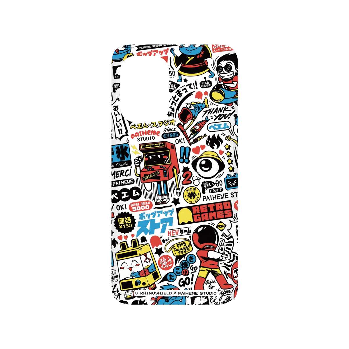 RHINOSHIELD X Paiheme Studio SolidSuit ASUS Zenfone 8 Case - Retro Games Color
