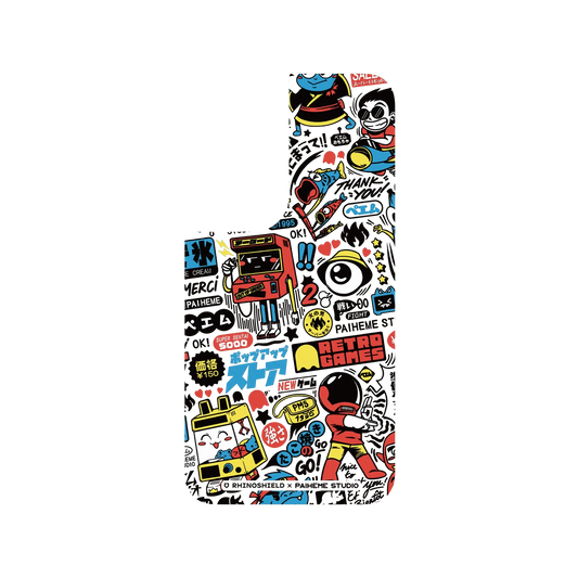 RHINOSHIELD X Paiheme Studio SolidSuit Samsung Galaxy S22 Case - Retro Games Color