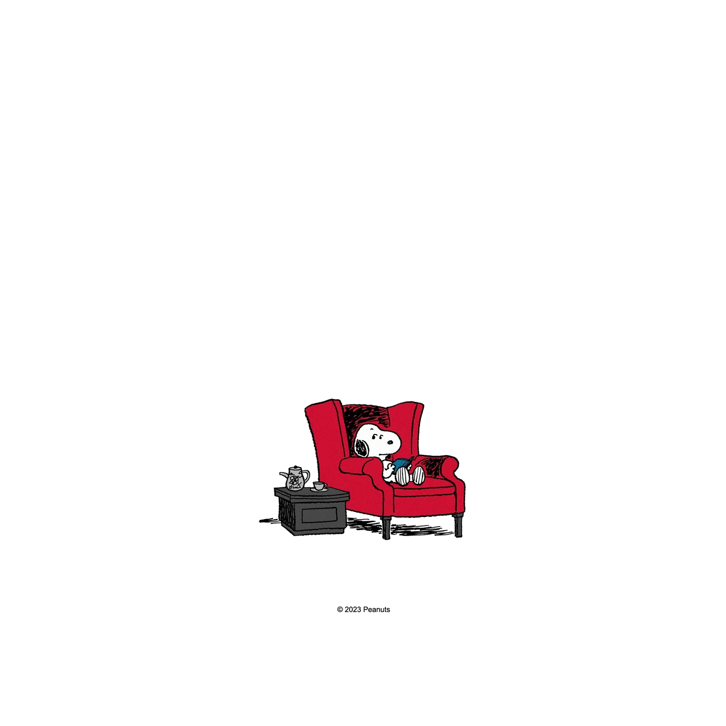 RHINOSHIELD X Snoopy JellyTint iPhone 14 Case - Reading Time