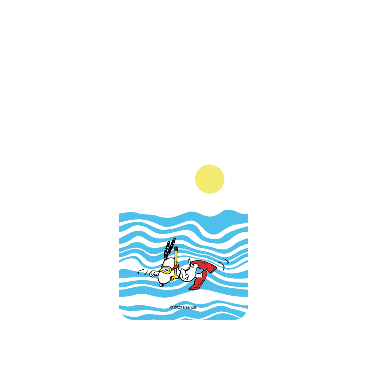 RhinoShield X Snoopy SolidSuit Samsung Galaxy A73 Case - Snorkeling Snoopy