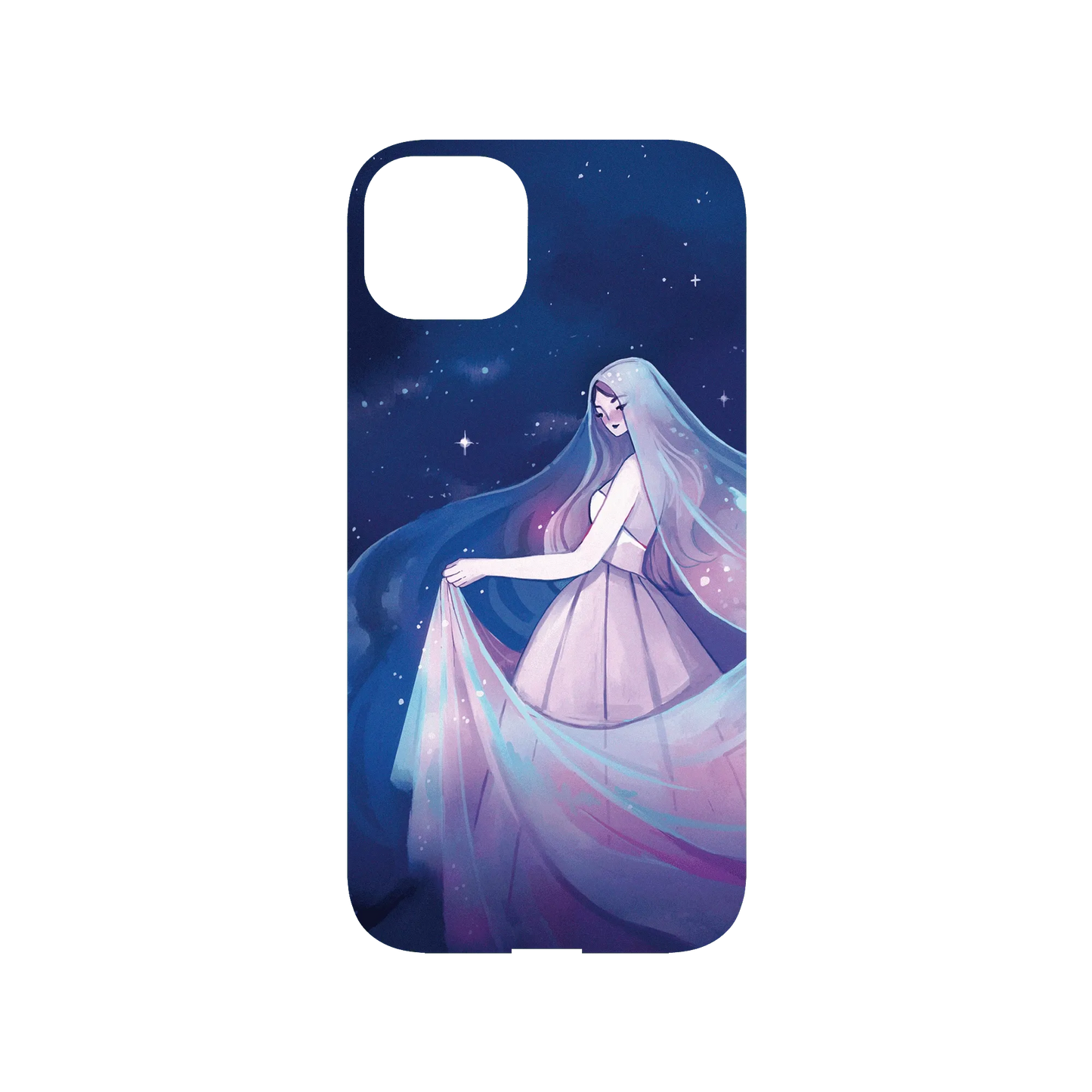 RHINOSHIELD X Ludmilacerafoce Mod NX (MagSafe compatible) iPhone 14 Plus Case - Nebula Gown Backplate