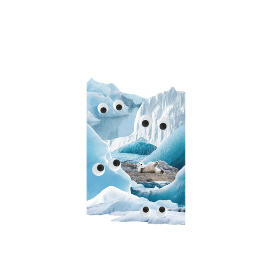 RHINOSHIELD Clear iPhone 13 Case: Original Designs - Arctic Glacier's Eyes On You