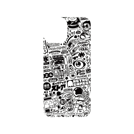 RHINOSHIELD X Paiheme Studio SolidSuit iPhone 12 Pro Max Case - Retro Games