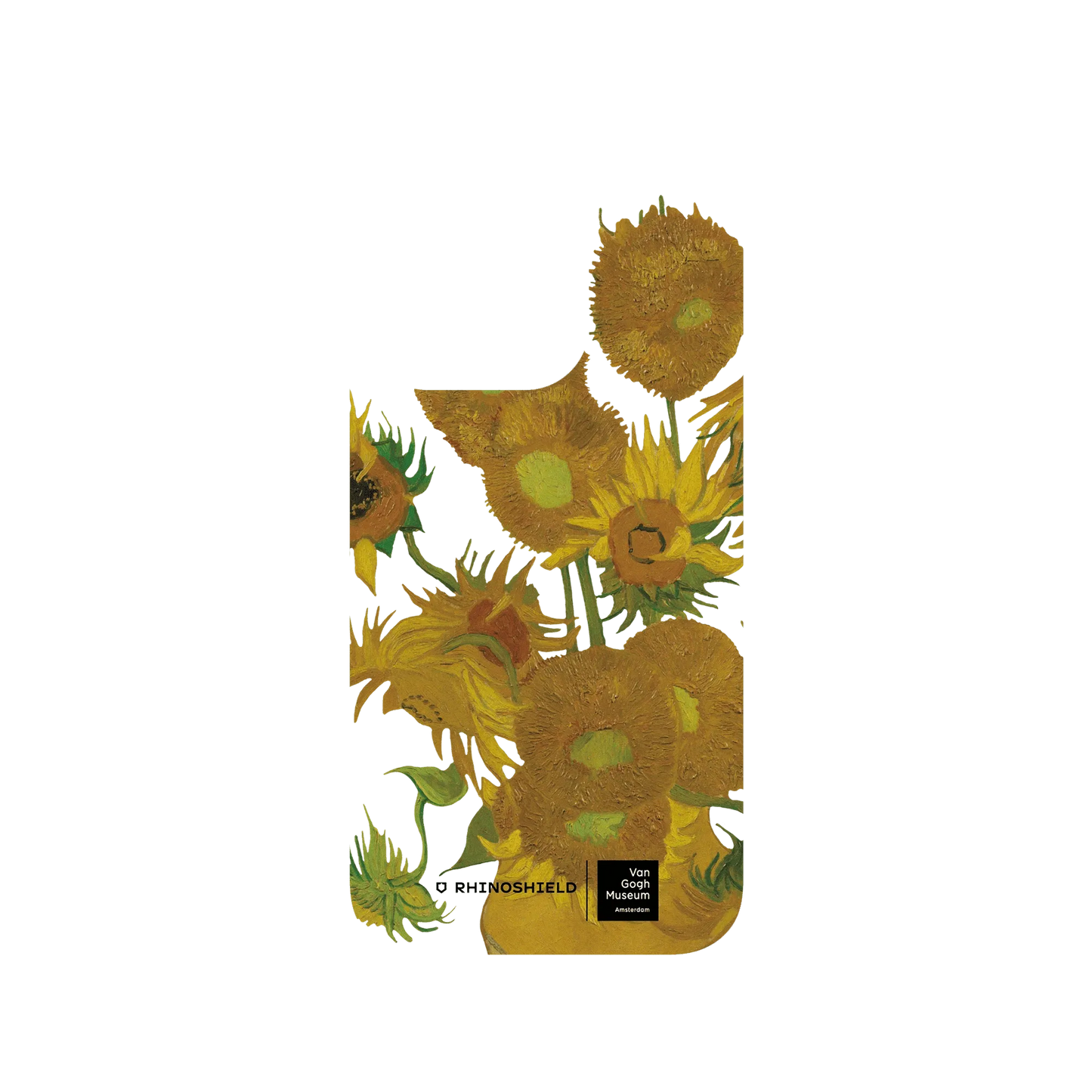 RHINOSHIELD X Van Gogh Museum  SolidSuit (MagSafe compatible) iPhone 14 Pro Case - Sunflowers - Transparent