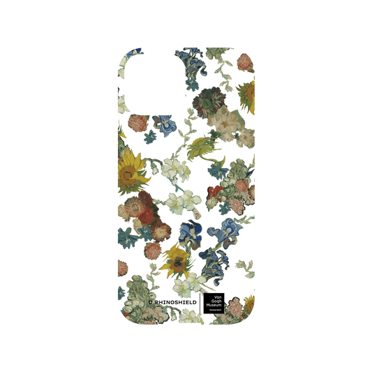 RHINOSHIELD X Van Gogh Museum  Mod NX iPhone 13 mini Case - Vincent's Flowers - 50th Anniversary Transparent Backplate