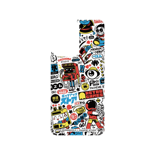 RHINOSHIELD X Paiheme Studio SolidSuit Xiaomi 11T Case - Retro Games Color