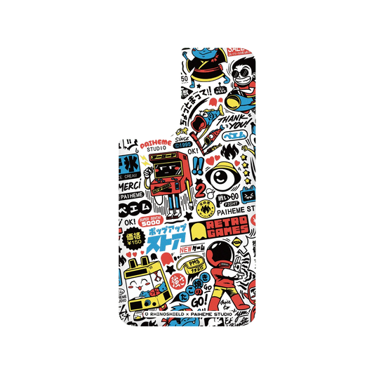 RHINOSHIELD X Paiheme Studio SolidSuit Samsung Galaxy S21 FE Case - Retro Games Color