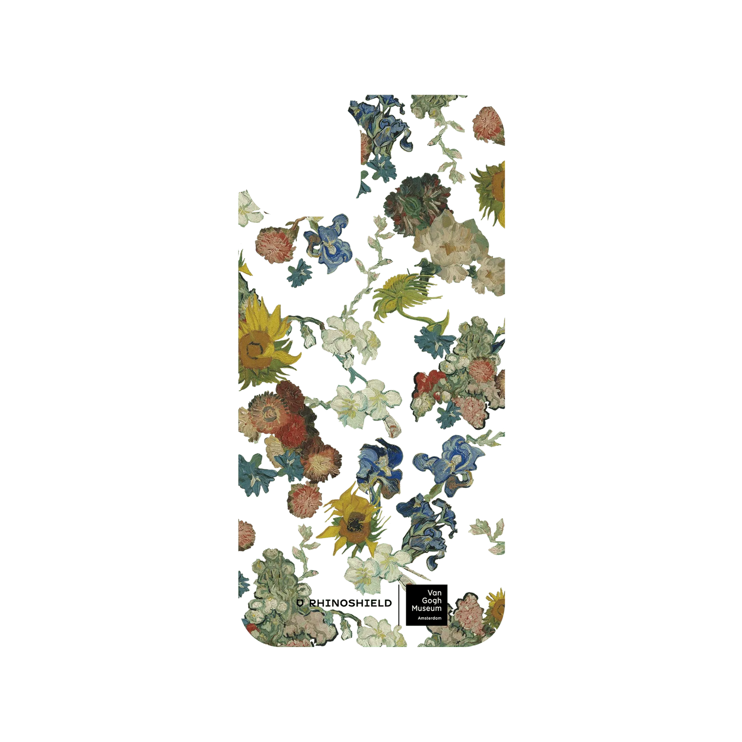 RHINOSHIELD X Van Gogh Museum  Clear Case (MagSafe compatible) iPhone 15 Plus - Vincent's Flowers - 50th Anniversary Transparent