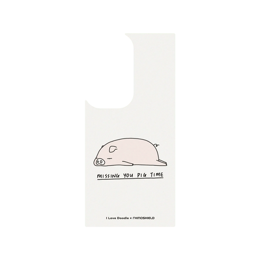 RhinoShield X I Love Doodle SolidSuit (MagSafe compatible) Samsung Galaxy S24 Ultra Case - Missing You Pig Time