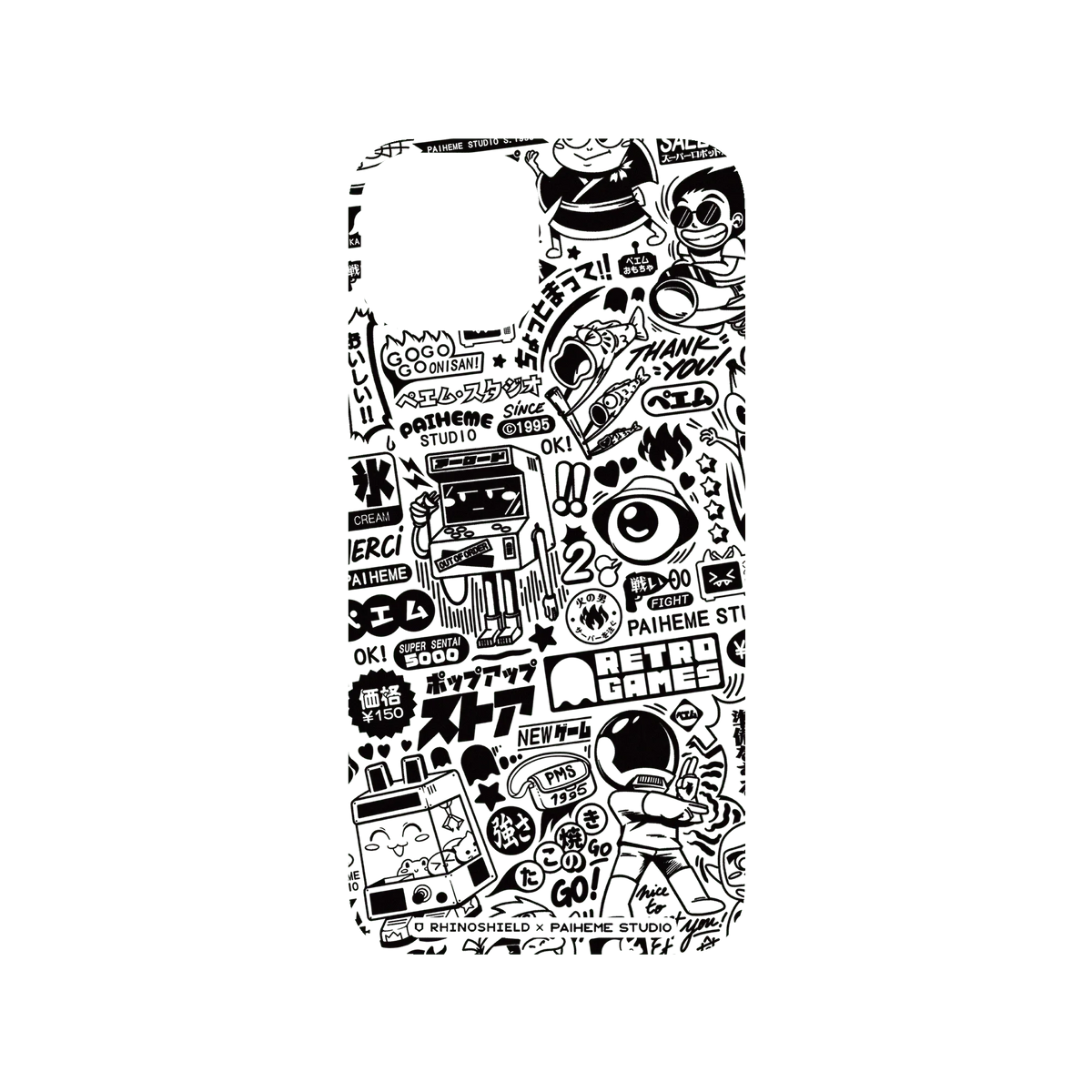 RHINOSHIELD X Paiheme Studio SolidSuit iPhone 13 Case - Retro Games