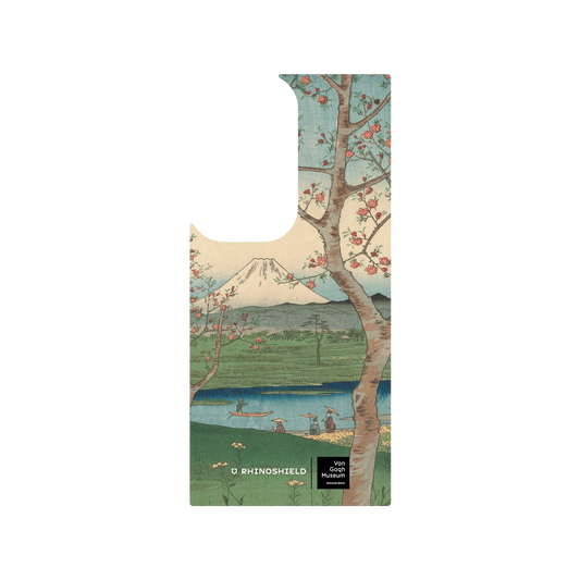 RHINOSHIELD X Van Gogh Museum  SolidSuit (MagSafe compatible) Samsung Galaxy S24 Ultra Case - View of Mount Fuji from Koshigaya - Utagawa Hiroshige