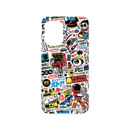 RHINOSHIELD X Paiheme Studio SolidSuit ASUS Zenfone 8 Case - Retro Games Color