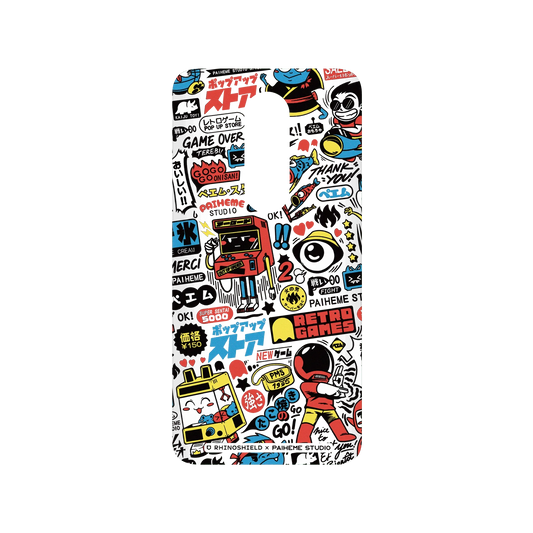 RHINOSHIELD X Paiheme Studio SolidSuit OnePlus 7 Pro Case - Retro Games Color