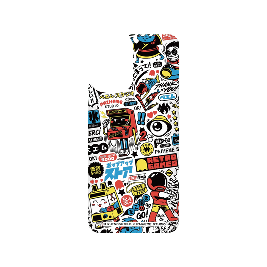 RHINOSHIELD X Paiheme Studio SolidSuit Redmi Note 10 (4G) Case - Retro Games Color