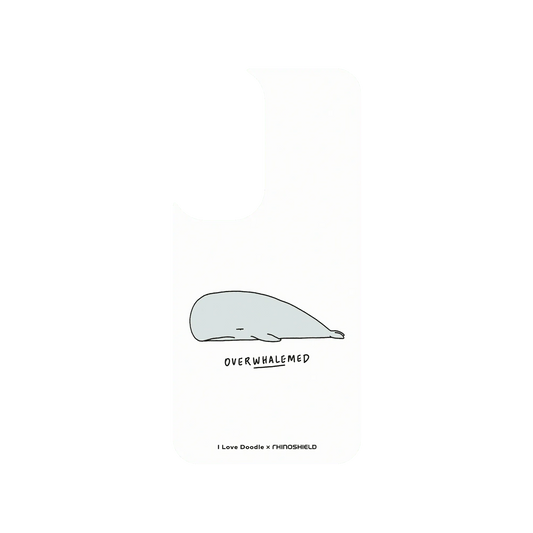 RhinoShield X I Love Doodle SolidSuit (MagSafe compatible) Samsung Galaxy S24 Case - Overwhalemed