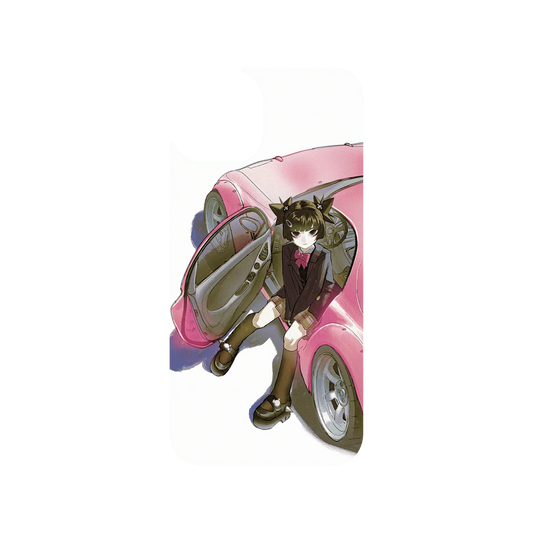 RHINOSHIELD X Vinne Clear iPhone 13 Case - Pink Wheels