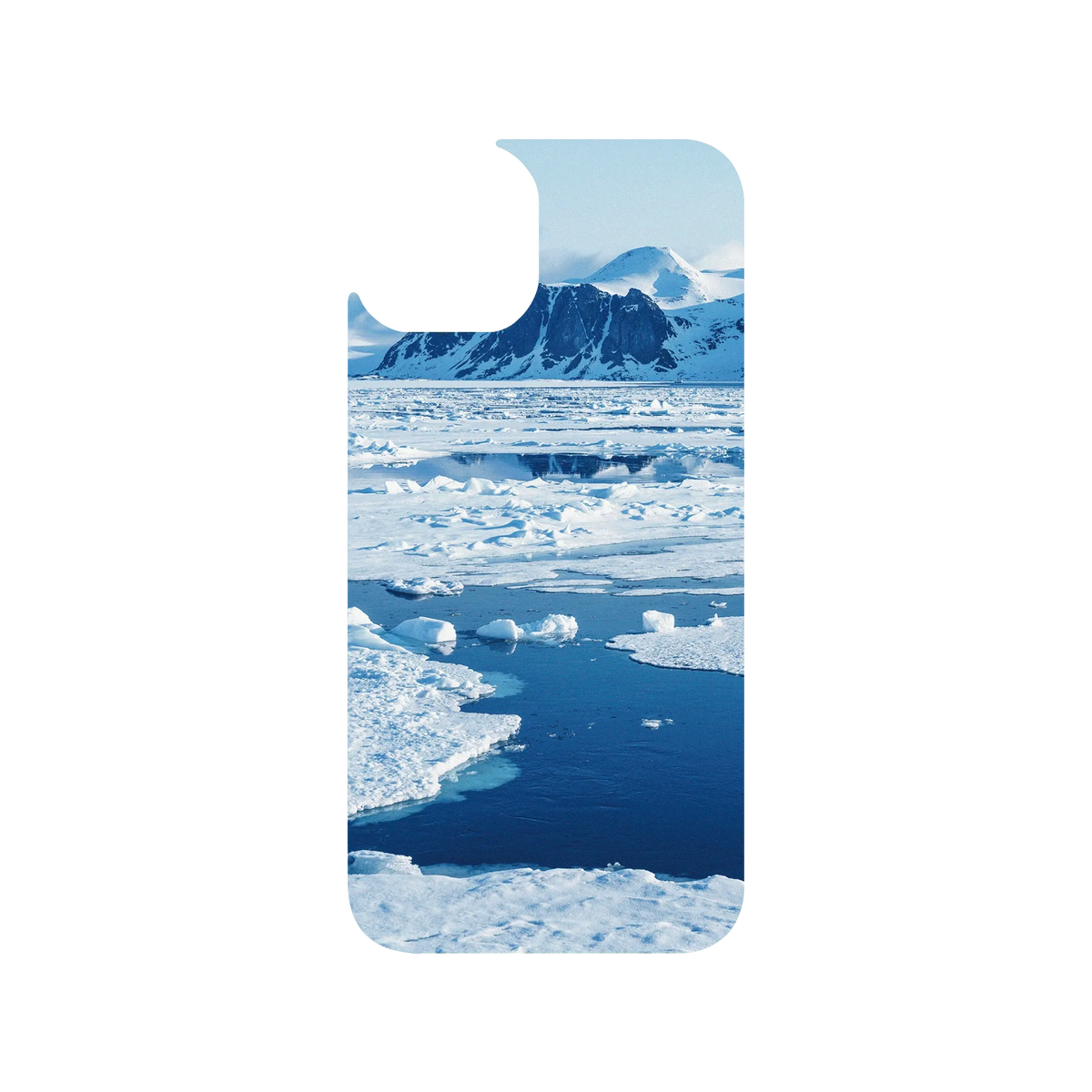 RHINOSHIELD Clear iPhone 13 Case: Original Designs - The Masterpiece of Nature (Svalbard Glacier)
