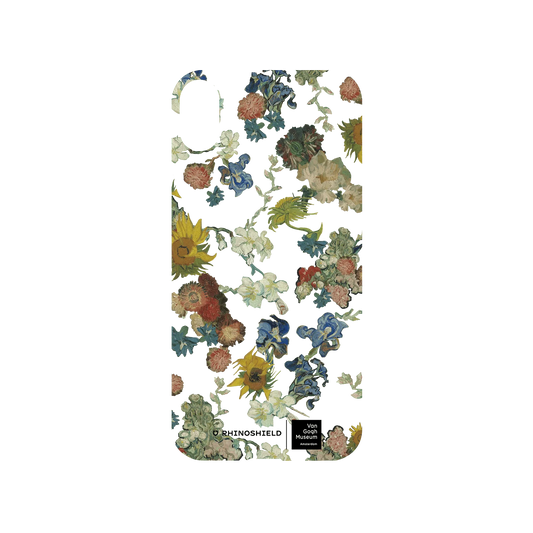 RHINOSHIELD X Van Gogh Museum  Mod NX iPhone XS Case - Vincent's Flowers - 50th Anniversary Transparent Backplate
