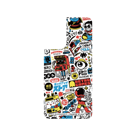 RHINOSHIELD X Paiheme Studio SolidSuit Samsung Galaxy S21+ Case - Retro Games Color