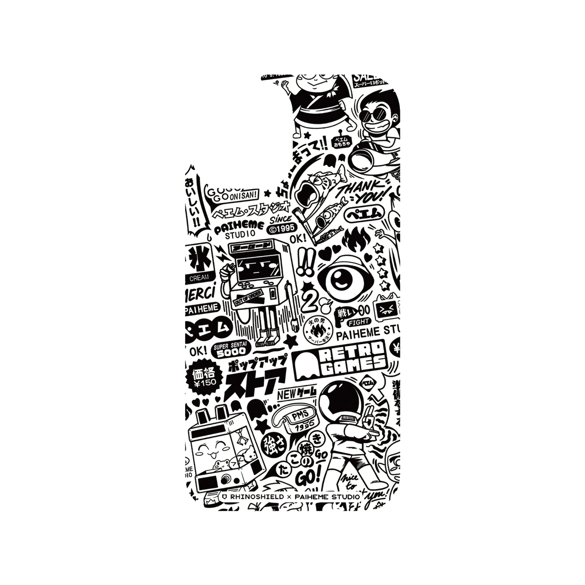 RHINOSHIELD X Paiheme Studio Clear iPhone 12 Pro Case - Retro Games