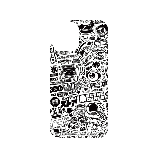 RHINOSHIELD X Paiheme Studio Clear iPhone 12 Pro Case - Retro Games
