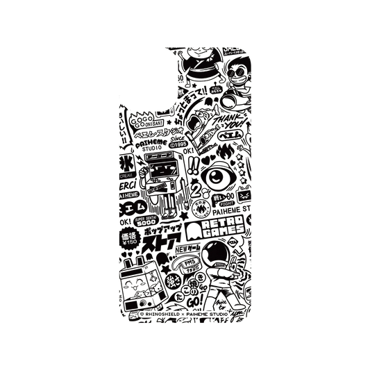 RHINOSHIELD X Paiheme Studio SolidSuit iPhone 11 Pro Max Case - Retro Games