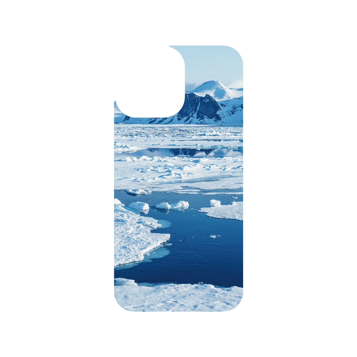 RHINOSHIELD Clear iPhone 13 Pro Max Case: Original Designs - The Masterpiece of Nature (Svalbard Glacier)
