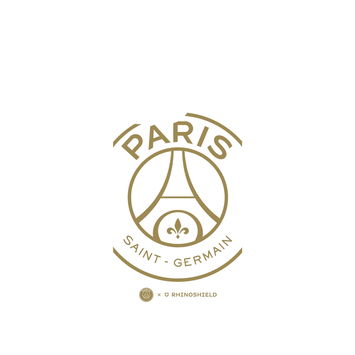 RhinoShield X PSG Clear iPhone 13 Pro Case - PSG Oversize Gold