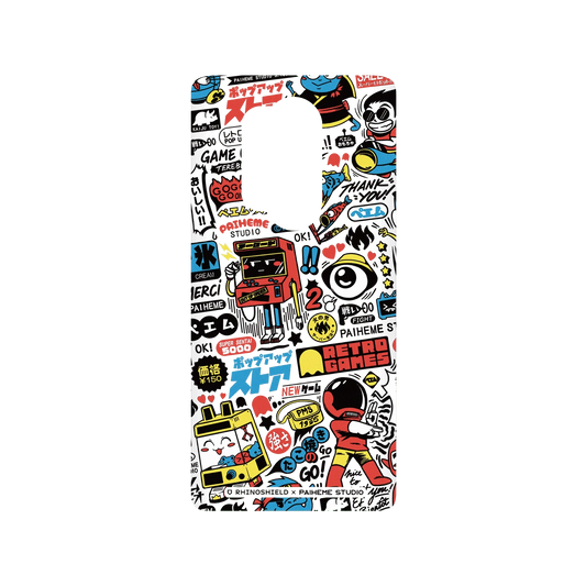 RHINOSHIELD X Paiheme Studio SolidSuit OnePlus 8 Pro Case - Retro Games Color