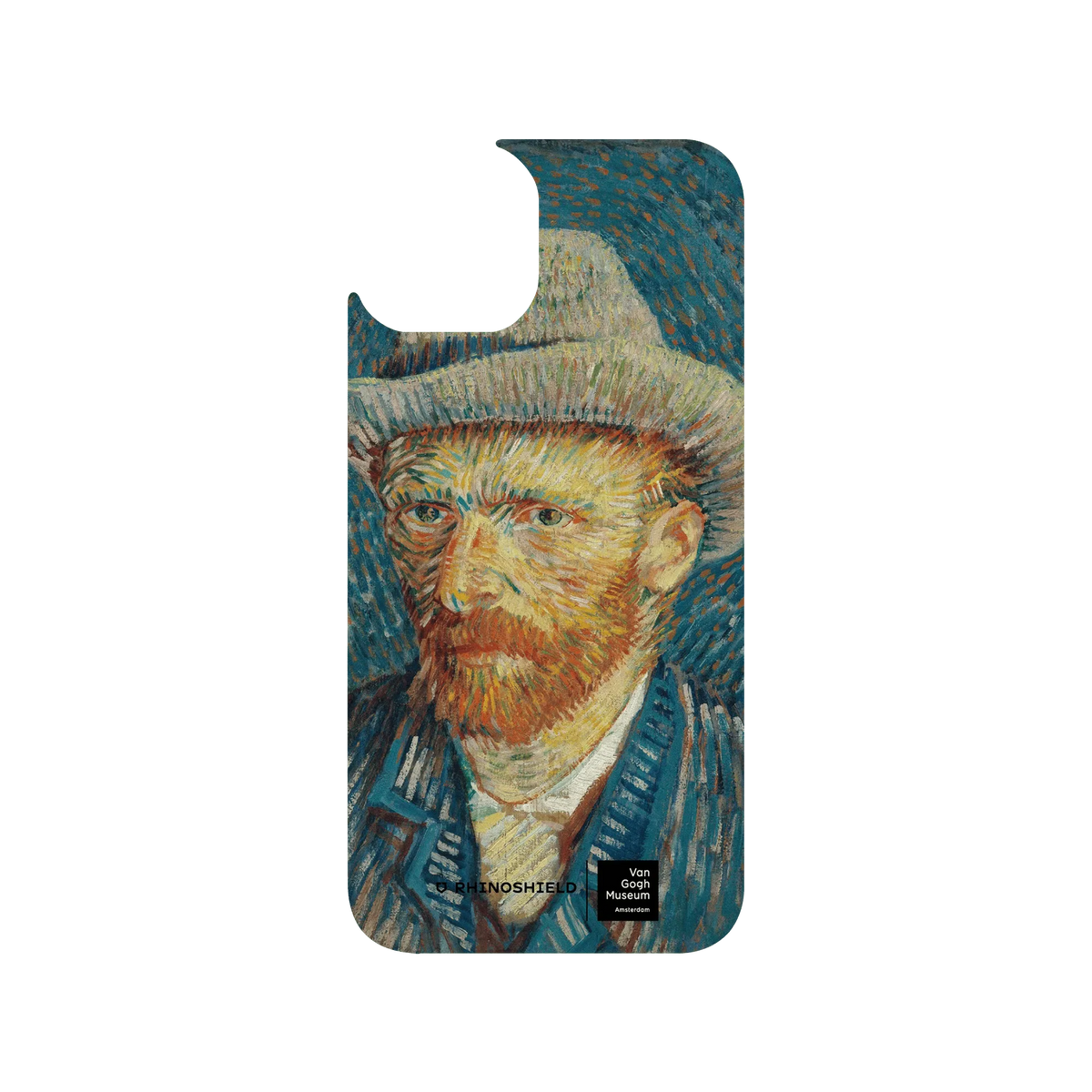 RHINOSHIELD X Van Gogh Museum  Clear iPhone 13 Case - Vincent's Self-Portrait with Grey Felt Hat