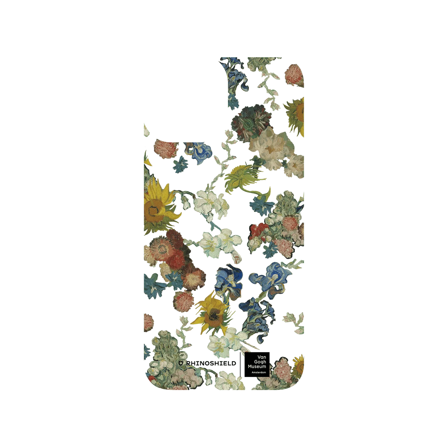 RHINOSHIELD X Van Gogh Museum  SolidSuit (MagSafe compatible) iPhone 13 mini Case - Vincent's Flowers - 50th Anniversary Transparent