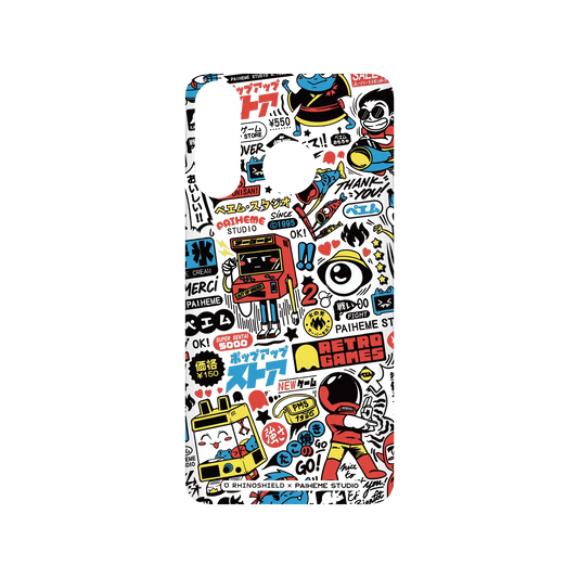 RHINOSHIELD X Paiheme Studio SolidSuit Huawei P30 Lite Case - Retro Games Color