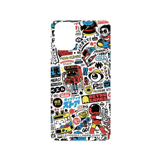 RHINOSHIELD X Paiheme Studio SolidSuit Samsung Galaxy A51 (4G) Case - Retro Games Color